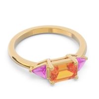 East-West Three Stone Samantara Ring