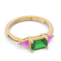 East-West Three Stone Samantara Ring