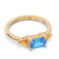 East-West Three Stone Samantara Ring