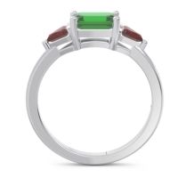 East-West Three Stone Samantara Ring