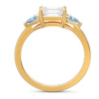 East-West Three Stone Samantara Ring