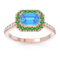 East-West Halo Zari Ring