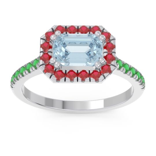 East-West Halo Zari Ring
