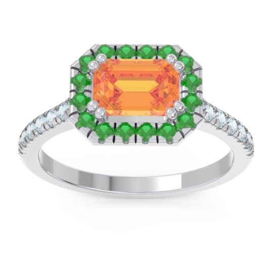 East-West Halo Zari Ring