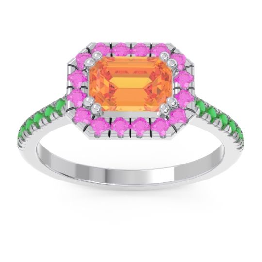 East-West Halo Zari Ring