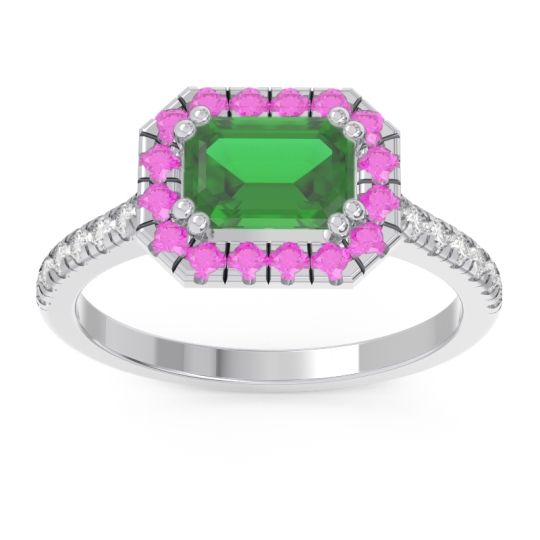 East-West Halo Zari Ring