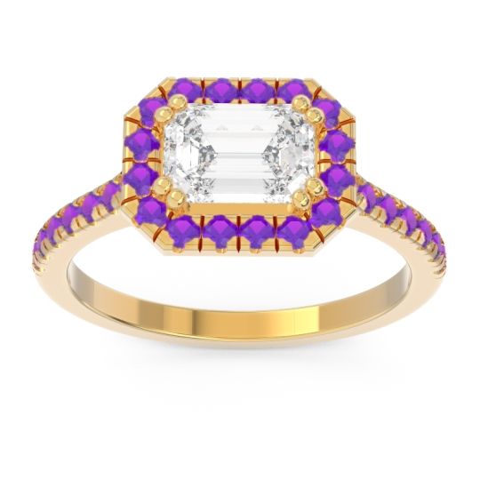 East-West Halo Zari Ring