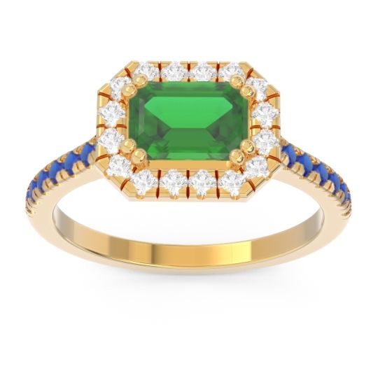 East-West Halo Zari Ring