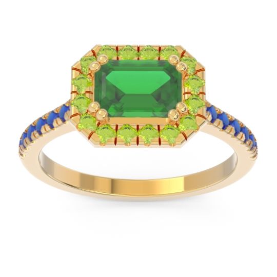 East-West Halo Zari Ring