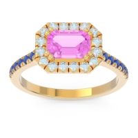 East-West Halo Zari Ring