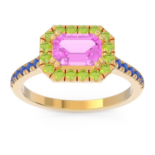 East-West Halo Zari Ring