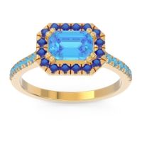 East-West Halo Zari Ring