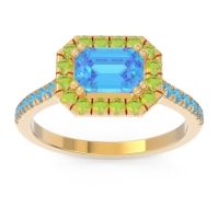 East-West Halo Zari Ring