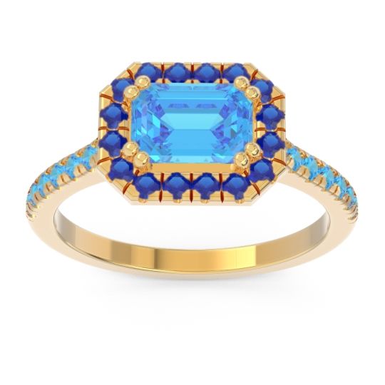 East-West Halo Zari Ring