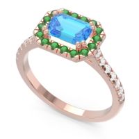 East-West Halo Zari Ring