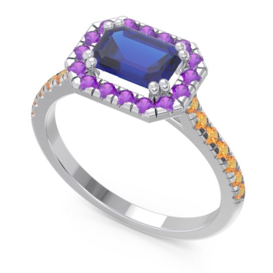 East-West Halo Zari Ring