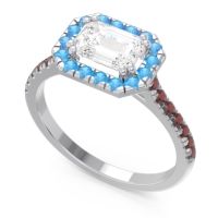 East-West Halo Zari Ring