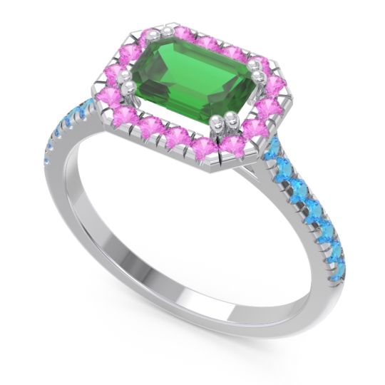 East-West Halo Zari Ring