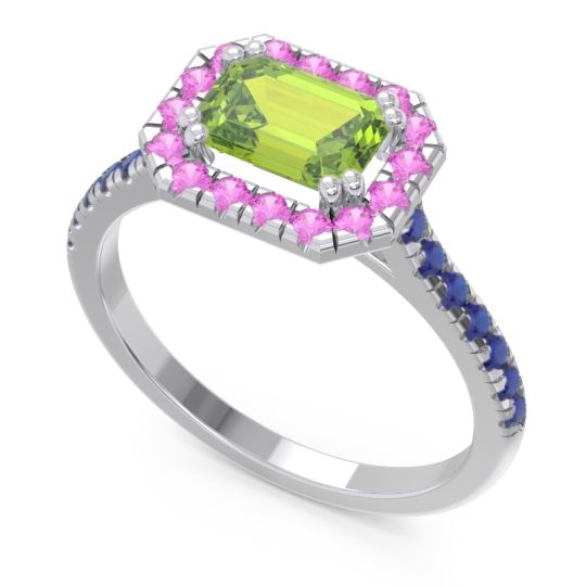 East-West Halo Zari Ring