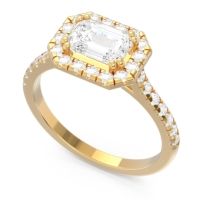 East-West Halo Zari Ring