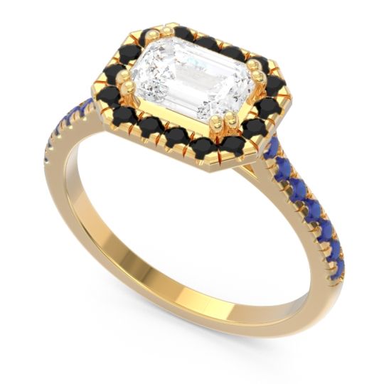 East-West Halo Zari Ring