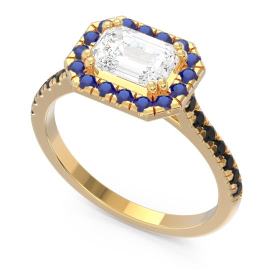 East-West Halo Zari Ring