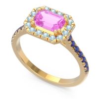 East-West Halo Zari Ring