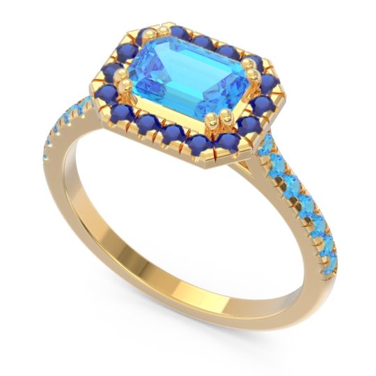 East-West Halo Zari Ring