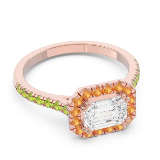 East-West Halo Zari Ring
