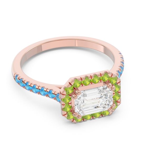 East-West Halo Zari Ring