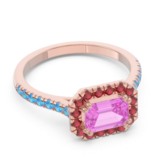 East-West Halo Zari Ring