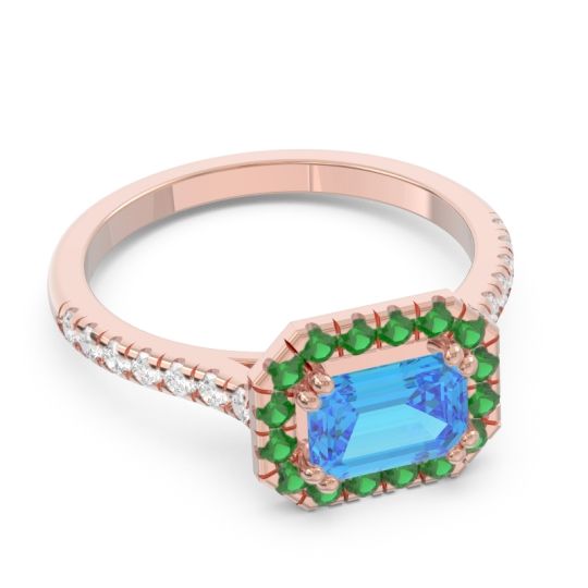 East-West Halo Zari Ring