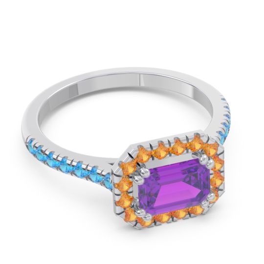East-West Halo Zari Ring