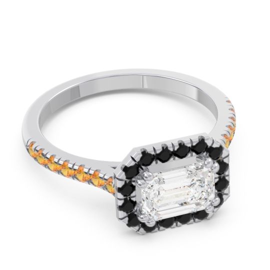 East-West Halo Zari Ring