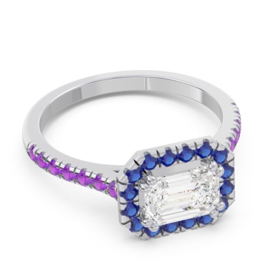 East-West Halo Zari Ring