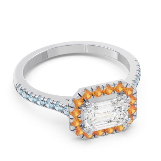 East-West Halo Zari Ring