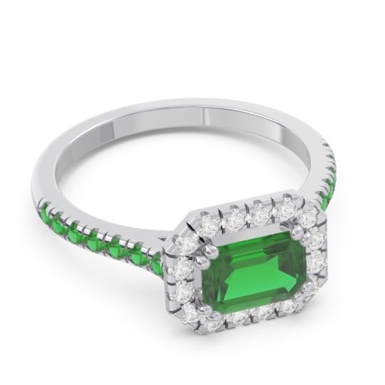 East-West Halo Zari Ring