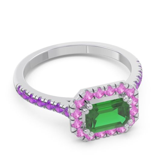 East-West Halo Zari Ring