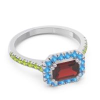 East-West Halo Zari Ring