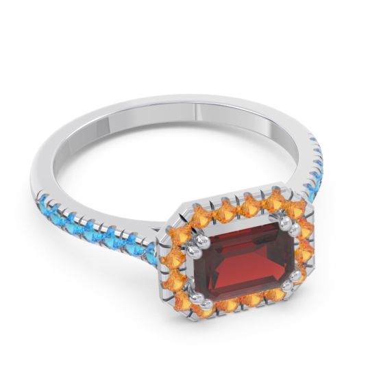 East-West Halo Zari Ring
