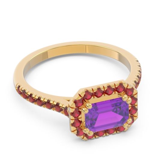 East-West Halo Zari Ring