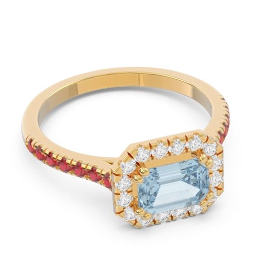 East-West Halo Zari Ring