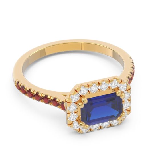 East-West Halo Zari Ring