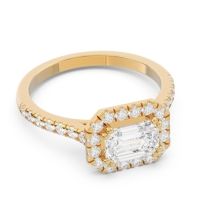 East-West Halo Zari Ring