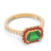East-West Halo Zari Ring