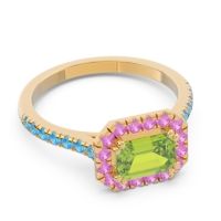 East-West Halo Zari Ring