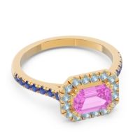 East-West Halo Zari Ring