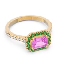 East-West Halo Zari Ring