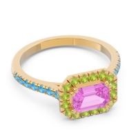 East-West Halo Zari Ring