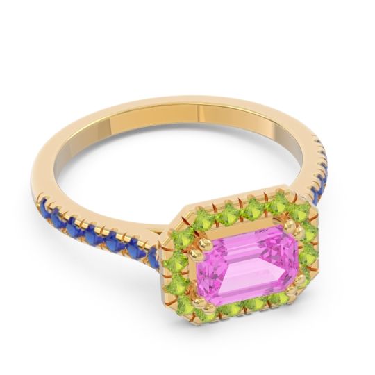 East-West Halo Zari Ring